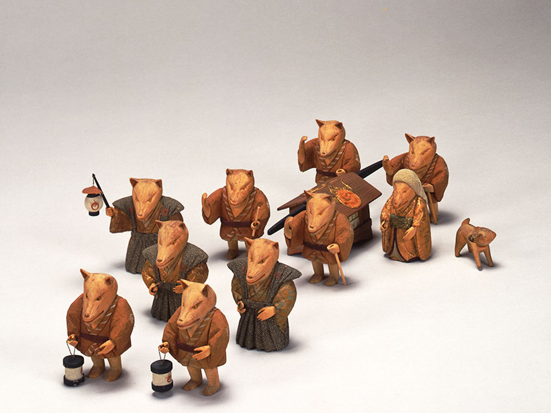 賀茂人形「狐の嫁入り」江戸時代後期　19世紀