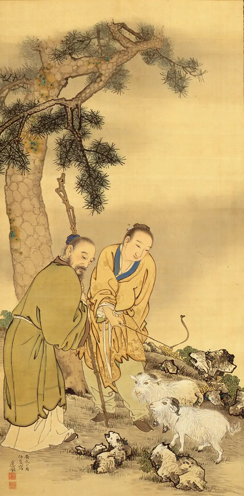 円山応挙「黄初平図」　安永6年（1777）
