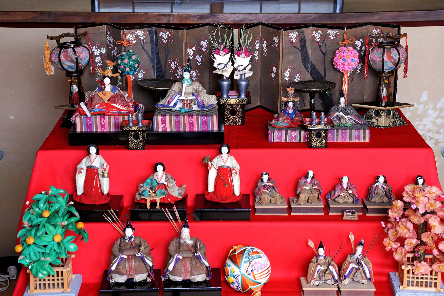 段飾り（部分）　明治～大正時代