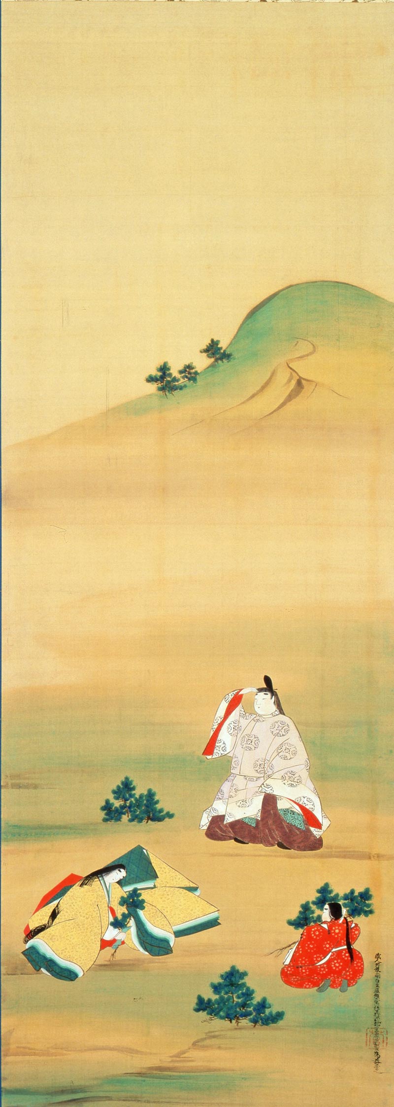 岡田為恭「小松引図」江戸時代後期-19世紀
